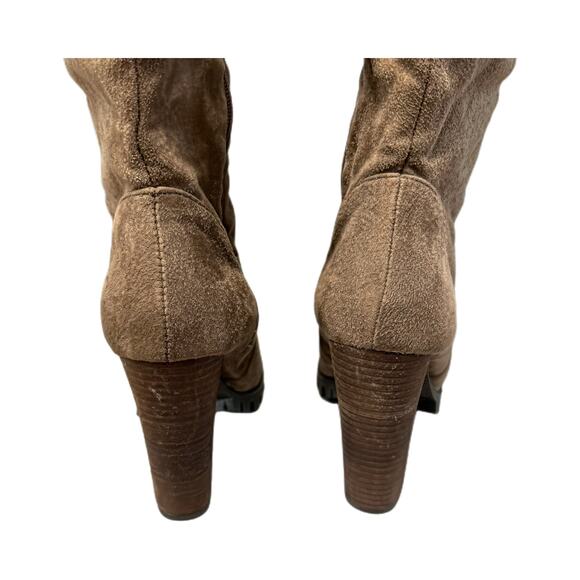 Charlotte Russe Tie-Back Over-The-Knee Boots | Taupe | 9 - Picture 4 of 4